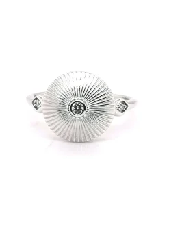 Bague Saunier Gatsby argent oxydes