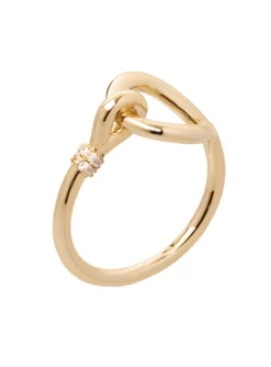 Bague Saunier Marine dorée