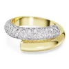 Bague Swarovski Dextera dorée T58