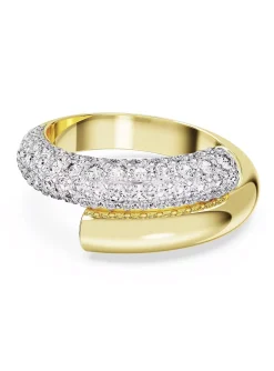 Bague Swarovski Dextera dorée T58