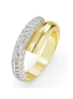 Bague Swarovski Dextera dorée T58