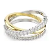 Bague Swarovski Hyperbola bicolore 3 rangs 55