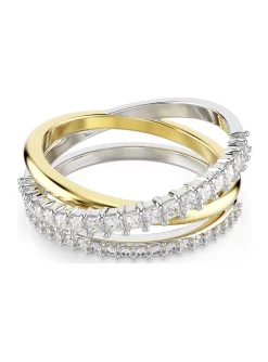 Bague Swarovski Hyperbola bicolore 3 rangs 55