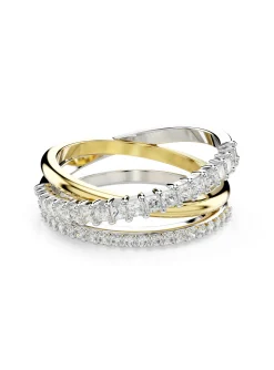 Bague Swarovski Hyperbola bicolore 3 rangs 55