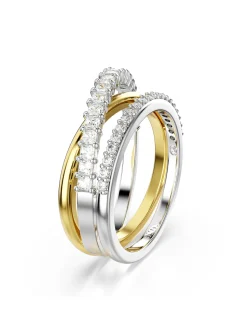 Bague Swarovski Hyperbola bicolore 3 rangs 55