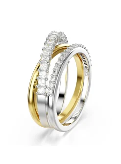 Bague Swarovski Hyperbola trois anneaux 58