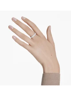 Bague Swarovski Matrix blanche 55