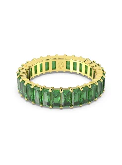 Bague Swarovski Matrix verte 52