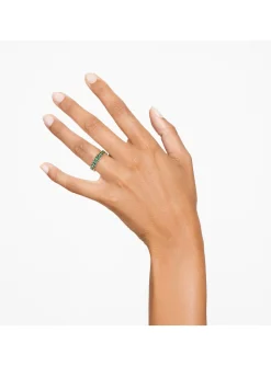 Bague Swarovski Matrix verte 52