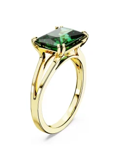 Bague Swarovski Stilla cristal rectangulaire vert_x005f_x000D_T58