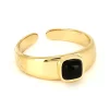 Bague Zag Bijoux Benedetta carré onyx