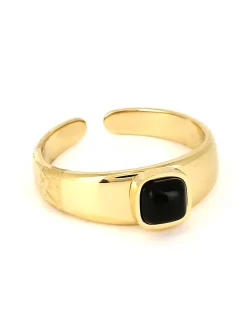Bague Zag Bijoux Benedetta carré onyx