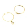Bague Zag Bijoux Carole acier doré