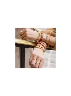 Bague Zag Bijoux Kheops acier doré