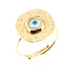 Bague Zag Bijoux Lousada acier doré nacre