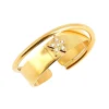 Bague Zag Bijoux Themis double anneauxEtoile sertie