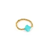 Bague Zag Velasquez turquoise