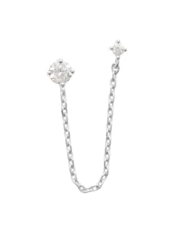 Boucle d'oreille Brillaxis argent rhod_x005f_x000D_Vendu à l'unité