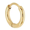 Boucle d'oreille créole individuelle Zag Bijoux doréTaille S