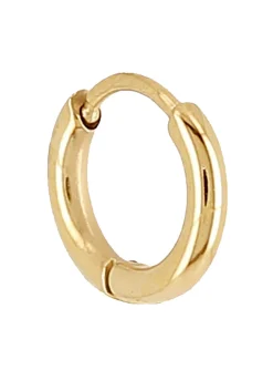Boucle d'oreille créole individuelle Zag Bijoux doréTaille S