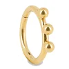 Boucle d'oreille créole individuelle Zag Bijoux Ré_x005f_x000D_acier doré
