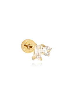 Boucle d'oreille individuelle Zag Bijoux Somerset_x005f_x000D_acier doré oxyde