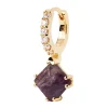 Boucle d'oreille individuelle PdPaola Fuji Charoïte