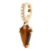 Boucle d'oreille individuelle PdPaola Naoki Oeil de_x005f_x000D_Tigre