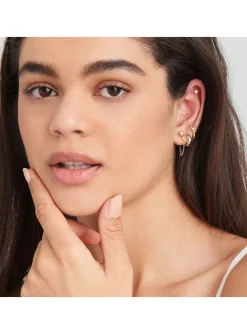 Boucle d'oreille individuelle Ania Haie Rising Star_x005f_x000D_doré opale