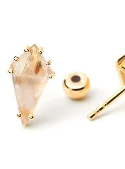 Boucle d'oreille individuelle PdPaola Akiro Rutile
