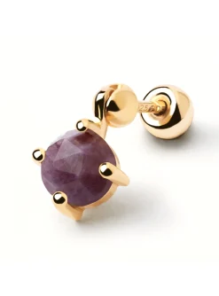Boucle d'oreille individuelle PdPaola Kimi Charoïte
