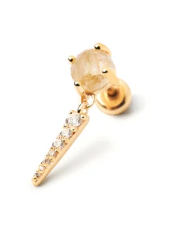 Boucle d'oreille individuelle PdPaola Yoki Quartz ru_x005f_x000D_tilé