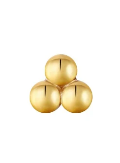 Boucle d'oreille individuelle Ania Haie Ear Edit Tri_x005f_x000D_ple Boules doré