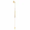Boucle d'oreille Zag Bijoux maillons et croix_x005f_x000D_acier doré