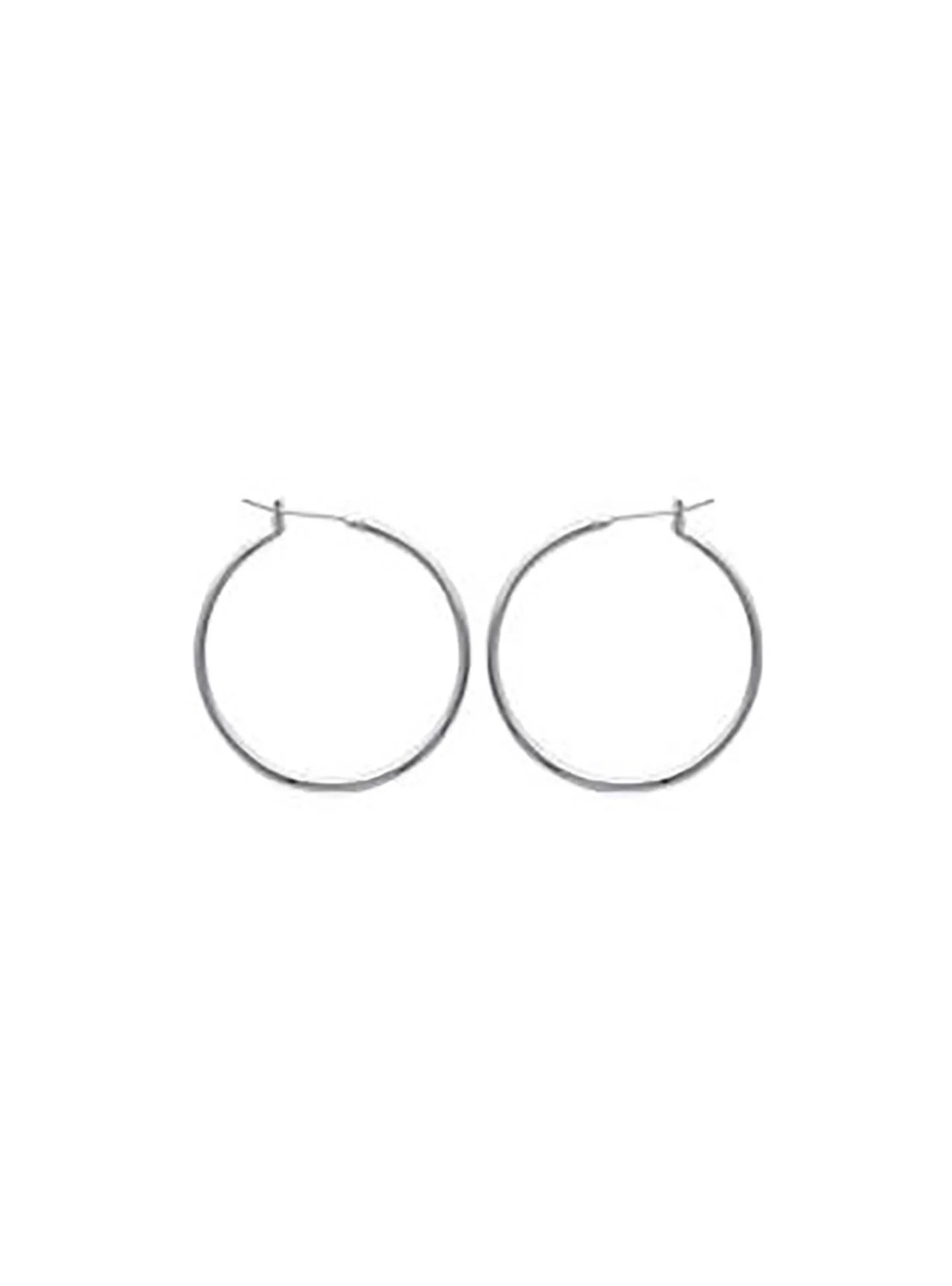 Boucle d'oreilles Brillaxis créoles argents 30 mm_x005f_x000D_fil rond 1.5 mm