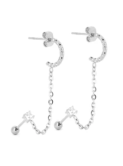 Boucle d'oreilles Zag Bijoux Chi acier