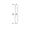 Boucles Brillaxis argent motif trombone ciselé