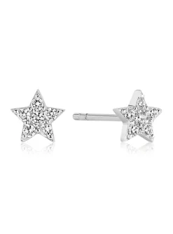 Boucles d'oreille puce Sif Jakobs MIRA_x005f_x000D_argent et oxyde de zirconium