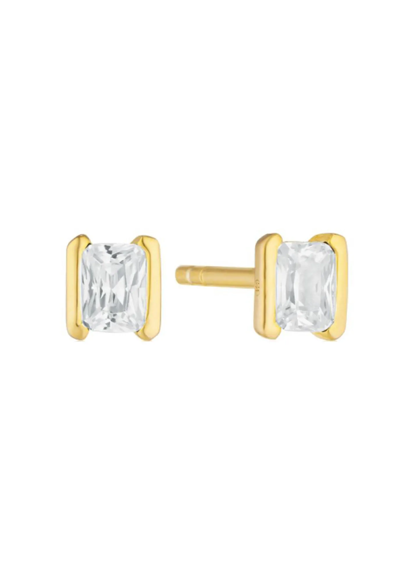 Boucles d'oreille puce Sif Jakobs ROCCANOVA PICCOLO_x005f_x000D_argent plaqué or et oxyde