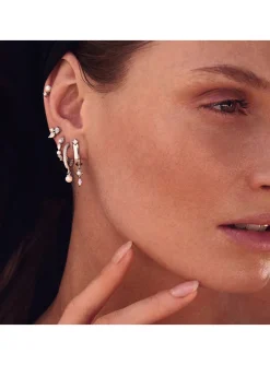 Boucles d'oreille puces Sif Jakobs ADRIA_x005f_x000D_Oxydes de zirconium et perles d'eau douce
