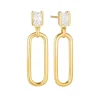 Boucles d'oreille Sif Jakobs ROCCANOVA LUNGO_x005f_x000D_argent plaqué or et oxyde