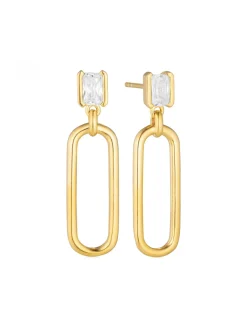Boucles d'oreille Sif Jakobs ROCCANOVA LUNGO_x005f_x000D_argent plaqué or et oxyde