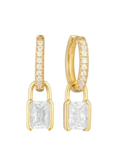Boucles d'oreille Sif Jakobs ROCCANOVA avec pampille_x005f_x000D_argent plaqué or