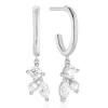 Boucles d'oreille Sif Jakobs ADRIA_x005f_x000D_oxydes de zirconium et perles eau douce