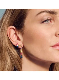 Boucles d'oreille SIF JAKOBS IVREA TRE_x005f_x000D_Oxydes de zirconium multicolore