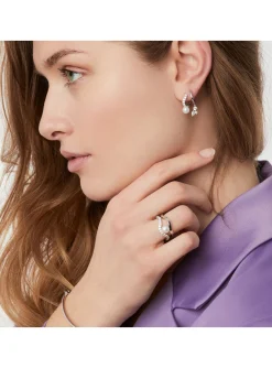 Boucles d'oreille Sif Jakobs ADRIA_x005f_x000D_oxydes de zirconium et perles eau douce