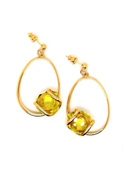 Boucles d'oreilles Andrea Marazzini Musa Citrino