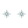 Boucles d'oreilles Agatha argent étoile empierrée