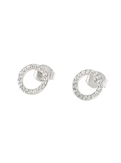 Boucles d'oreilles Agatha Rondou cercles évidésempierrés