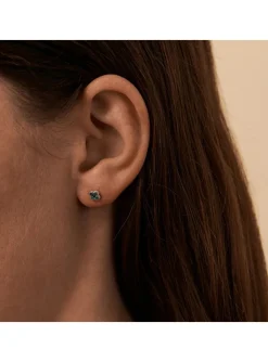 Boucles d'oreilles Agatha Beloved trèfles turquoises